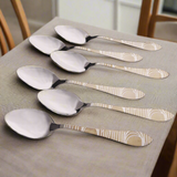 6 Pcs CHEF Nice Stainless Steel Baby Spoon Set 02- Kitchen Cutlery