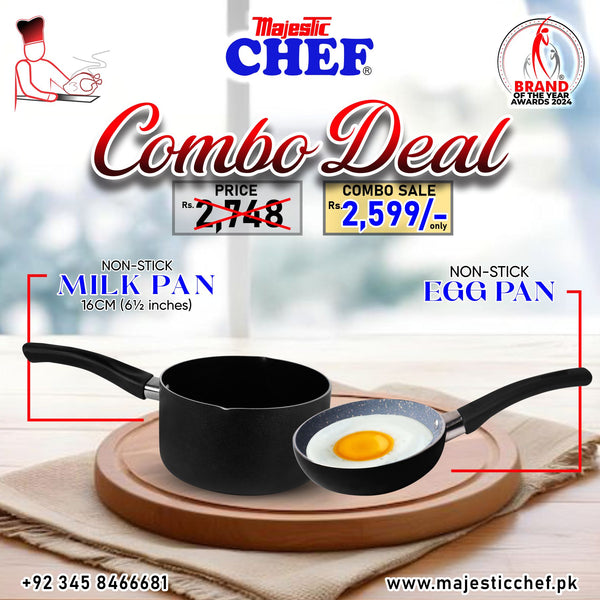 Nonstick Milk Pan 16 cm And On Egg frying Pan -  Combo Deal # 6