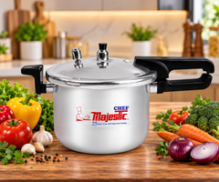 Soft Anodized Pressure Cooker - 1305 Liter Long Handle