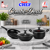 Nonstick Frying Pan - WOk And Cooking Pot - Combo Deals #3