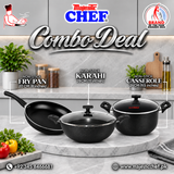 Nonstick Frying Pan - WOk And Cooking Pot - Combo Deals #3
