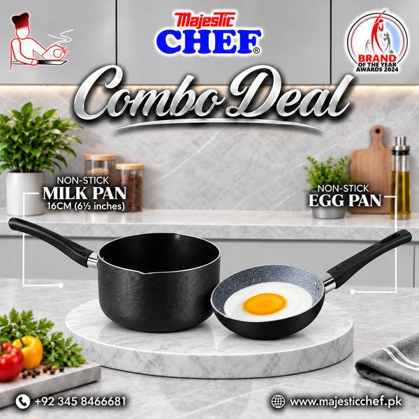 Nonstick Milk Pan 16 cm And On Egg frying Pan -  Combo Deal # 6