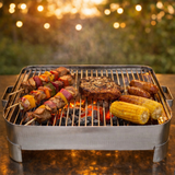 Chef Stainless Steel BBQ Serving Grill 9" x 15" - Large