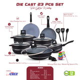 Pakistan's best cookware brand - die cast nonstick cookware set at low price - majestic chef cookware