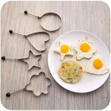 Chef Egg Shaper Kitchen Tools Star, Heart, Round, Flower Shaped Stainless Steel – Pack Of 4