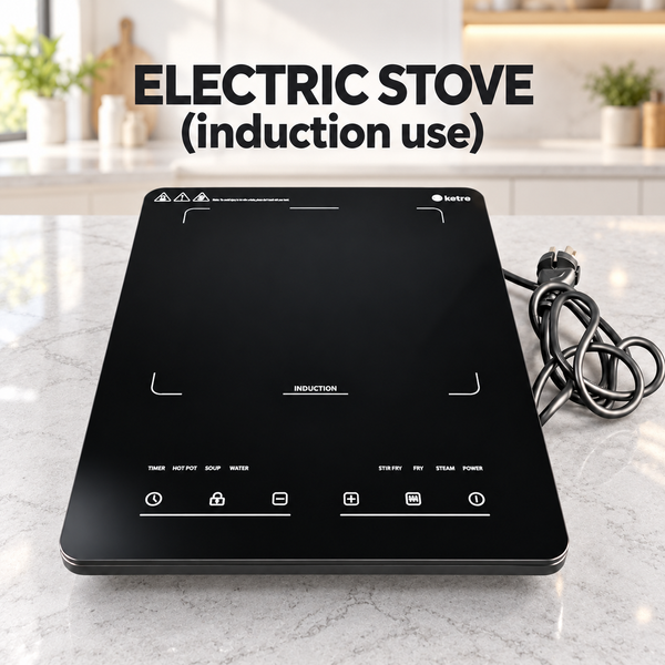 Electric Induction Cooktop – Sleek Touch Control Stove with 6 Cooking Modes ( 1 Year warrenty)