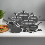 Chef Best Non-Stick Cookware Set / Kitchen Set (15 Pcs) - 330 Black