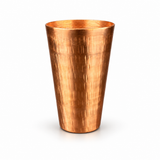 Pure Copper Drinking Glass – Traditional Hammered Finish