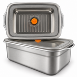 Majestic Chef 410 Grade Stainless Steel 2-Pcs Set Lunch Box - Food Container