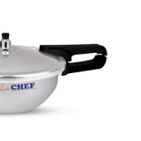 CHEF Aluminum Pressure Cooker Karahi Aluminum 2 In 1 - 11 Liter - best pressure cooker in pakistan at best price 