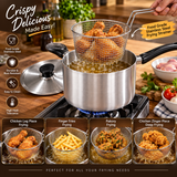 New Chef Chips Fryer Metal Finished [20 Cm]-Metal Finish