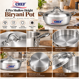 Metal Finish Biryani & Fish Pot (Begona)