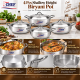 Metal Finish Biryani & Fish Pot (Begona)