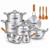15 Pieces Aluminum Metal Finish Endure Series Cookware Gift Pack Set