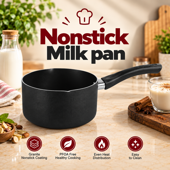 CHEF Non-Stick Milk Pan - Black