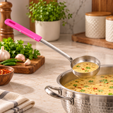 Majestic Chef 8 oz Solid Stainless Steel Portion Control Ladle Spoodle