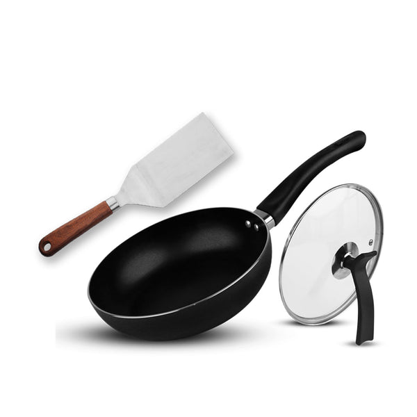 Combo Deals - Turner & Frying Pan With Lid 18 cm - majesticchef.pk