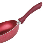 Chef Granito Series 3 Layer Marble Coating Nonstick Fry Pan 20cm - Maroon