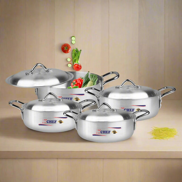 fish pot set aluminum cookware with lids and strong handle knob at affordable price