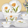 Majestic Luxury Crystal Coated Melamine Dinner Ware 72 Pcs Dinning Set - 8 Persons Serving -101