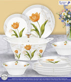 Majestic Luxury Crystal Coated Melamine Dinner Ware 72 Pcs Dinning Set - 8 Persons Serving -101