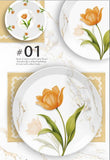 Majestic Luxury Crystal Coated Melamine Dinner Ware 72 Pcs Dinning Set - 8 Persons Serving -101