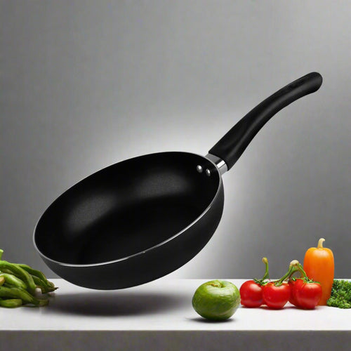Majestic Premium Non Stick Round Frying Pan (3MM) Black