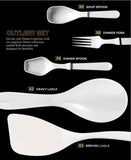 Majestic Luxury Crystal Coated Melamine Dinner Ware 72 Pcs Dinning Set - 8 Persons Serving -102