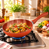 Chef Granito Series 4 Layer Marble Coating Nonstick Fry Pan - Copper