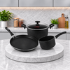 Majestic Premium Quality Mini Nonstick Gift Set 3 Pcs Kitchen Set - Pizza Pan Casserole & Milk Pan / Trio Series- Deal #17