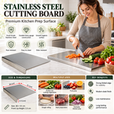 Premium Quality Multipurpose Stainless Steel Cutting Board