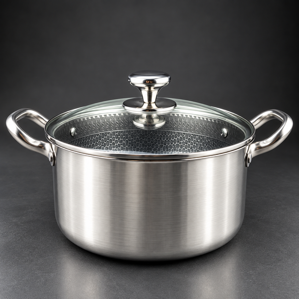 Majestic CHEF HexaCore Premium Stainless Steel Honeycomb Casserole-Cooking Pot