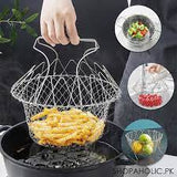 Vegetable Frying, Foldable Strainer, Chef Basket  - majestic chef cookware
