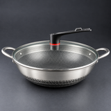 Majestic CHEF HexaCore Premium Stainless Steel Honeycomb Wok - Karahi