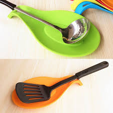 Chef 5 Pcs Spoon Holders Fork Spatula Rack Shelf Organizer Plastic Spoon Rest Chopsticks Holder Non-slip Spoons Pad - majestic chef cookware