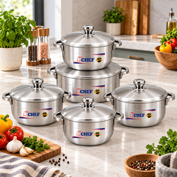 Caldero Set 10 Piece with Aluminium Lid