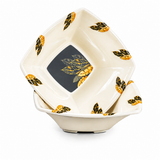 Majestic Luxury Crystal Coated Melamine Dinner Ware 72 Pcs Dinning Set - 8 Persons Serving -909