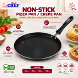 Chef Best Non Stick Tawa pan Roti pan paratha pan Pizza Pan  Crepe Pan - 30 cm