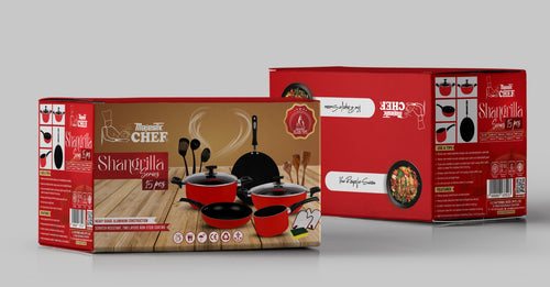 Chef Best Non Stick Cookware Set / Kitchen Set - 331 ( 15 Pcs ) Hover