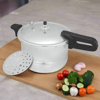 CHEF Aluminum Pressure Cooker & Steamer 1305 Model — 7 Liter