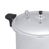 majestic pressure cooker with extra safety features including rubber ring weight and safety nozzle - chef cookware
