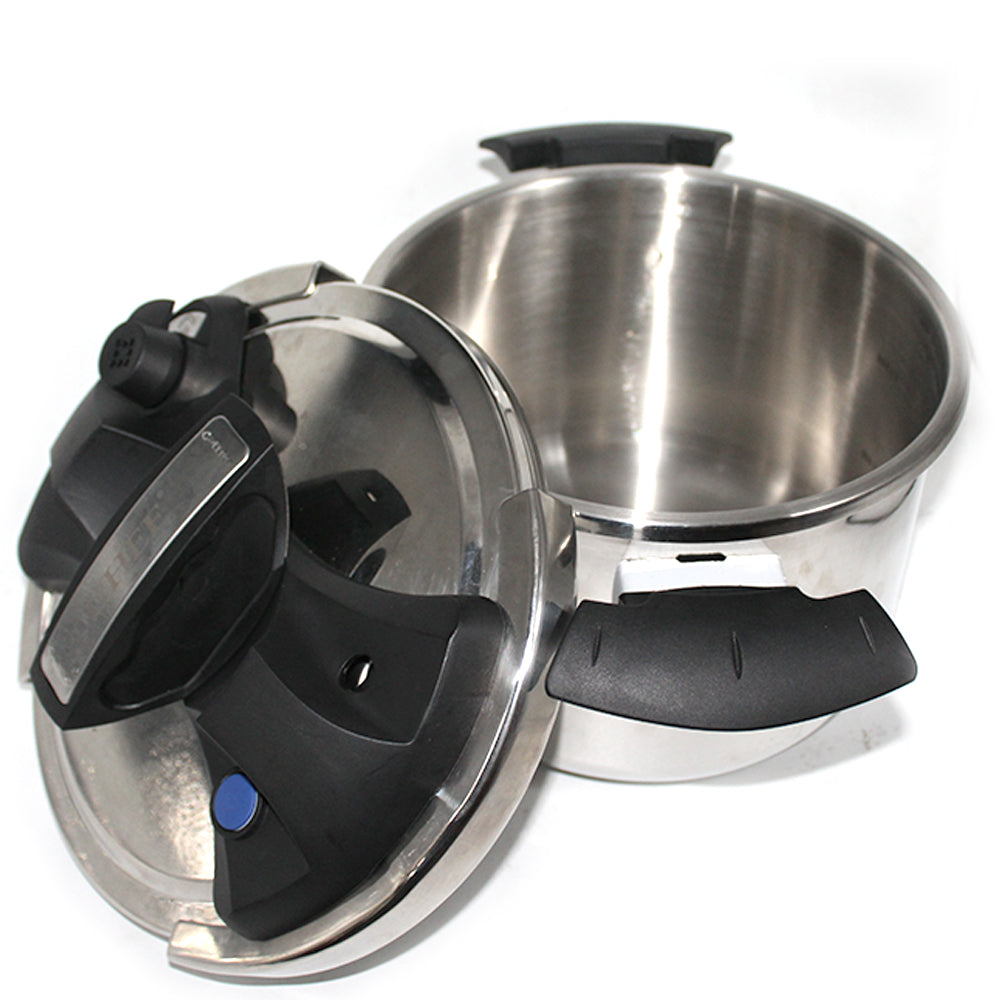 CHEF Best Imported Stainless Steel Pressure Cooker - CLIP-ON - 8 Liter