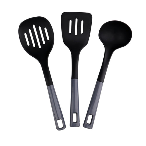Chef Best Quality Non Stick Mini Kitchen Set / Non Stick Wok / Tawa 28 cm With 3 Pcs Food Grade Spoons Hover