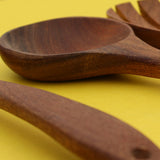 6 pcs high quality wooden cooking spoon set - kitchen utensils by chef cookware