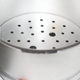 silver steel steamer jali used in pressure cooker for steaming- majestic chef