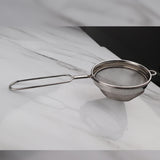 Fine Mesh Stainless Steel Deep Tea Strainer - Wired Handle - Small