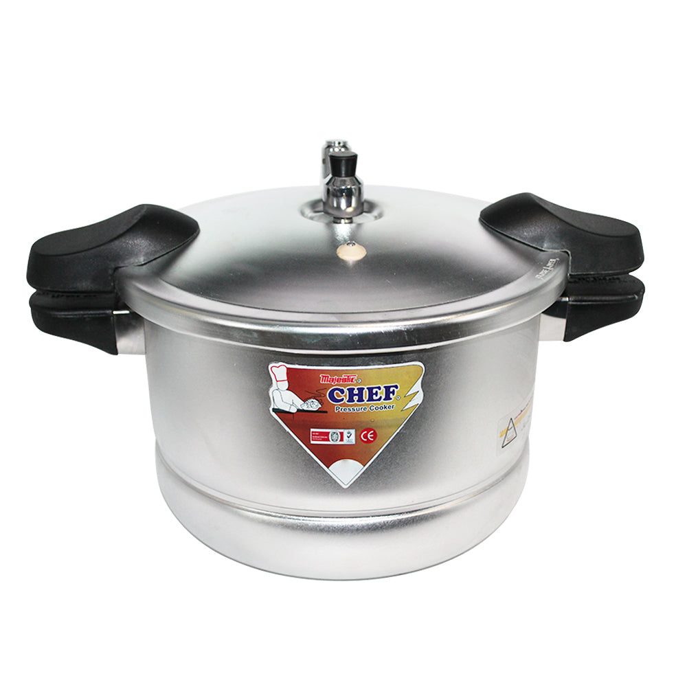1205 Aluminum Pressure Cooker with Steamer Plus Frypan 18 cm - (11 Liter)