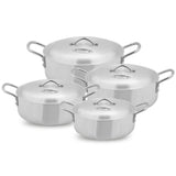 premium quality aluminum cookware metal finish cooking pots at best cookware brand in PakistanFish-pot-set