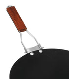 Non-Stick Tawa with folding handle / non stick tawa paratha pan / roti pan at best price in pakistan - majestic chef cookware