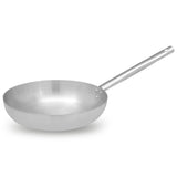 Round Fry Pan with Round Handle 24cm-Metal Finish